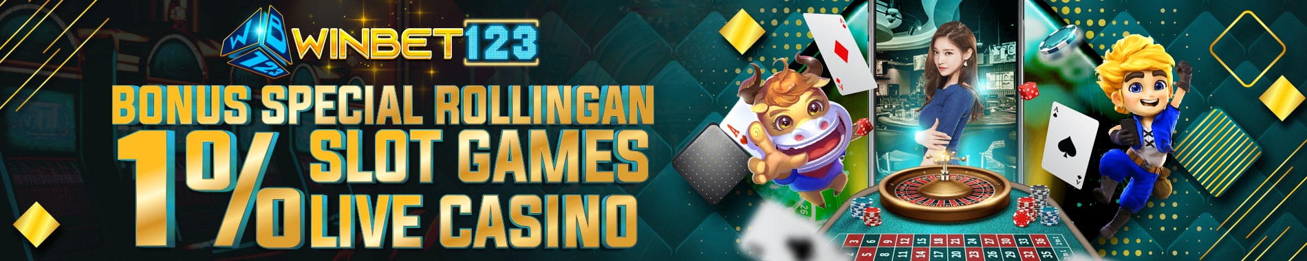 winbet123 Bonus Rollingan Mingguan 1%